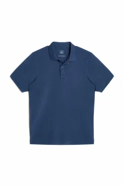 Ooto Polo Pique Lavado Bordado Avion Azul Sale