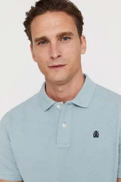 Cortefiel Polo Pique Logo Azul Sale