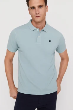 Cortefiel Polo Pique Logo Azul Sale