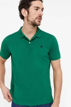 Cortefiel Polo Pique Logo Verde