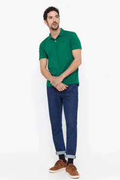 Cortefiel Polo Pique Logo Verde