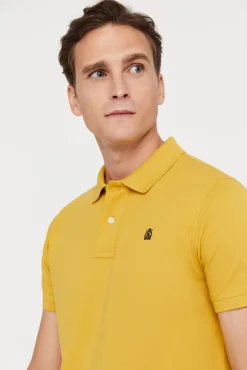 Cortefiel Polo Pique Logo Dorado Clearance