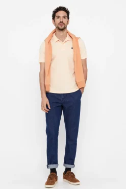 Cortefiel Polo Pique Logo Naranja New