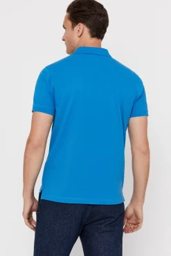 Cortefiel Polo Pique Logo Turquesa Sale