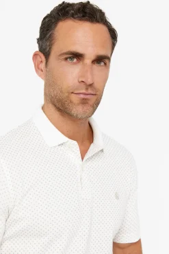 Cortefiel Polo Pique Microestampado Marfil Outlet