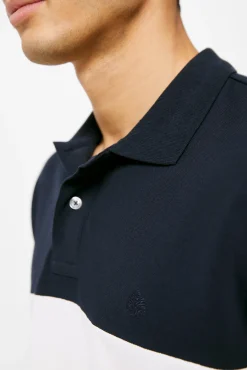 * Polo Pique Tricolor Block Naranja Best