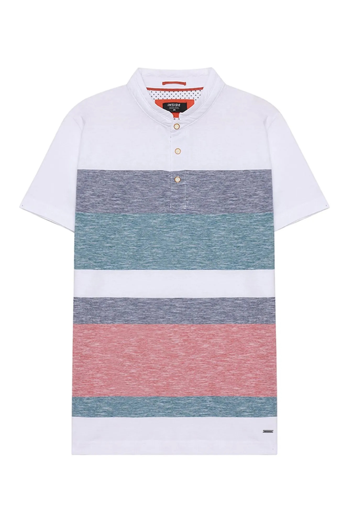 Inside Polo Rayas Cuello Mao Multicolor Discount