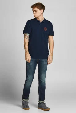Jack & Jones Polo Slim Fit Navy Outlet
