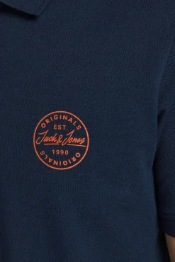 Jack & Jones Polo Slim Fit Navy Outlet