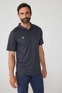 Izas Polo Tecnico De Manga Corta Gris Oscuro Clearance
