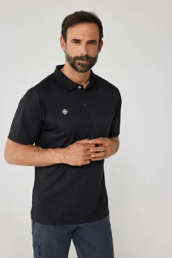 Izas Polo Tecnico De Manga Corta Negro Discount