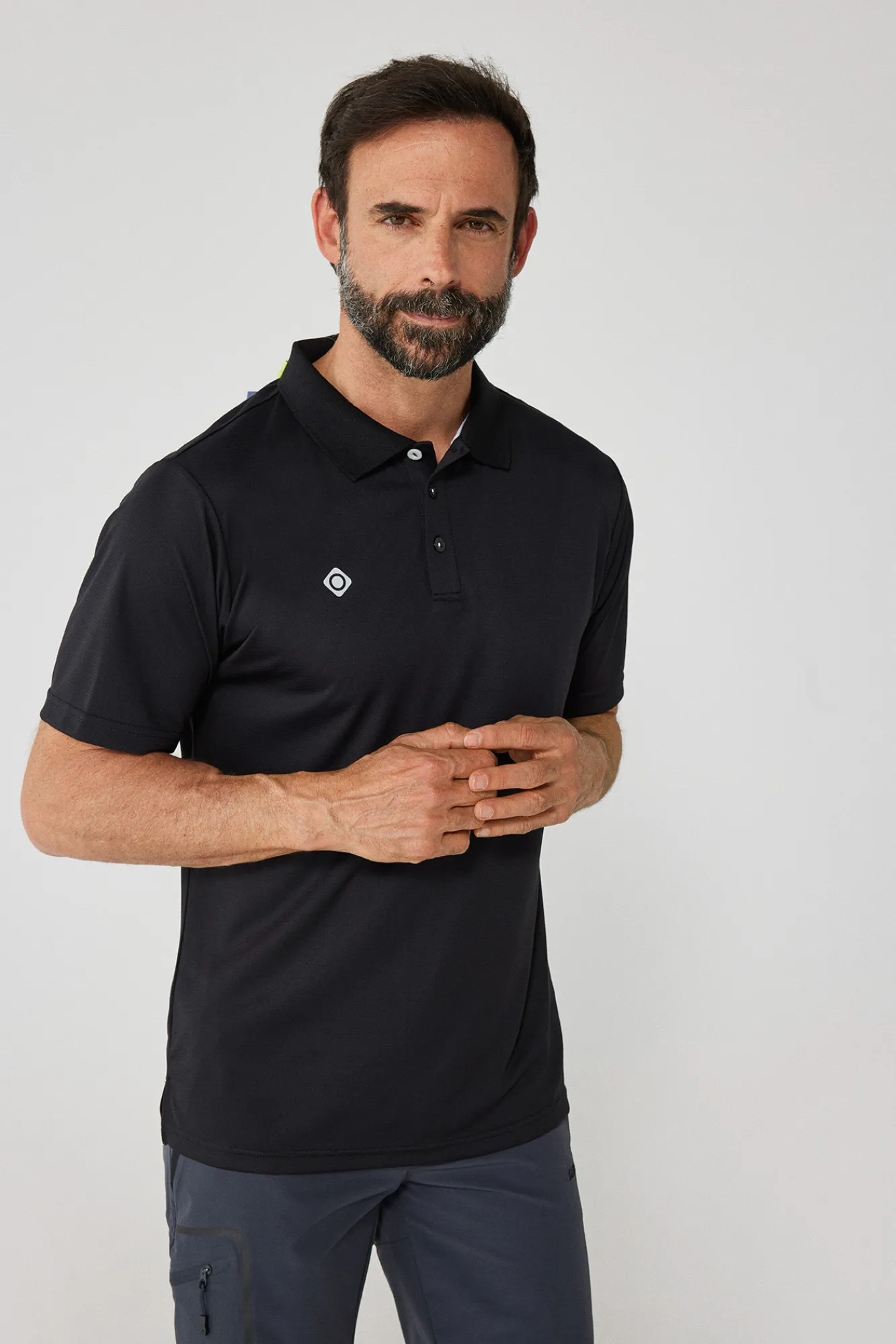 Izas Polo Tecnico De Manga Corta Negro Discount