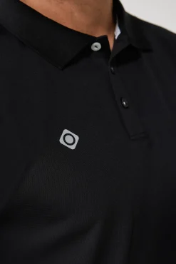 Izas Polo Tecnico De Manga Corta Negro Discount