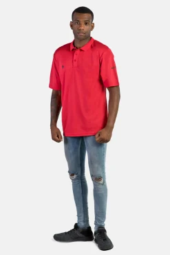 Izas Polo Tecnico De Manga Corta Rojo Online