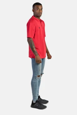 Izas Polo Tecnico De Manga Corta Rojo Online