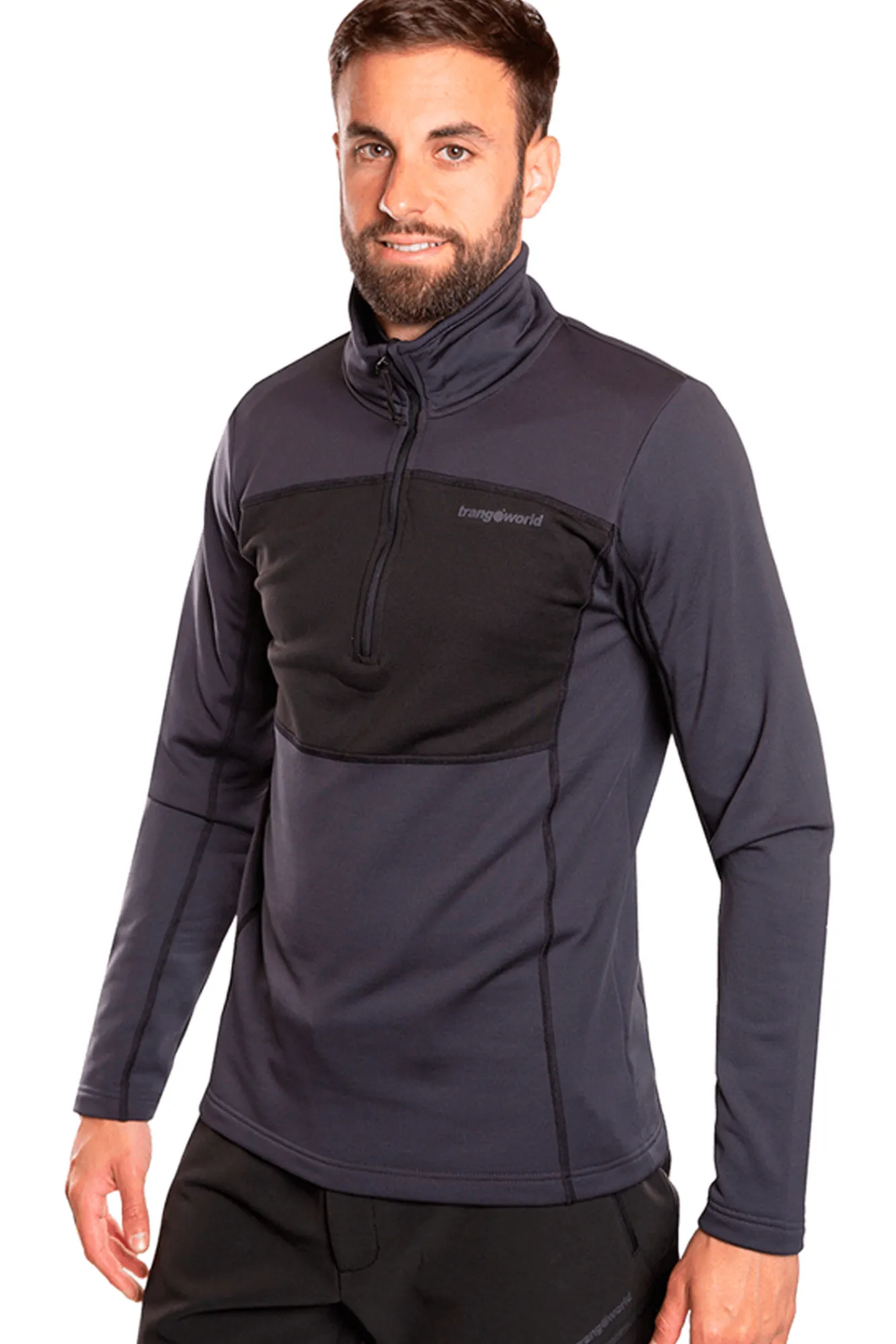 Trangoworld Pullover Drammen Gris Oscuro Online