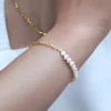 Singularu Pulsera Chic Pearl Baño Oro Amarillo Outlet