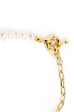 Singularu Pulsera Chic Pearl Baño Oro Amarillo Outlet