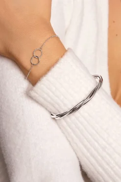 Singularu Pulsera Circles Twist Gris Outlet