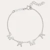 Singularu Pulsera Mama Letters Plata Gris Clearance