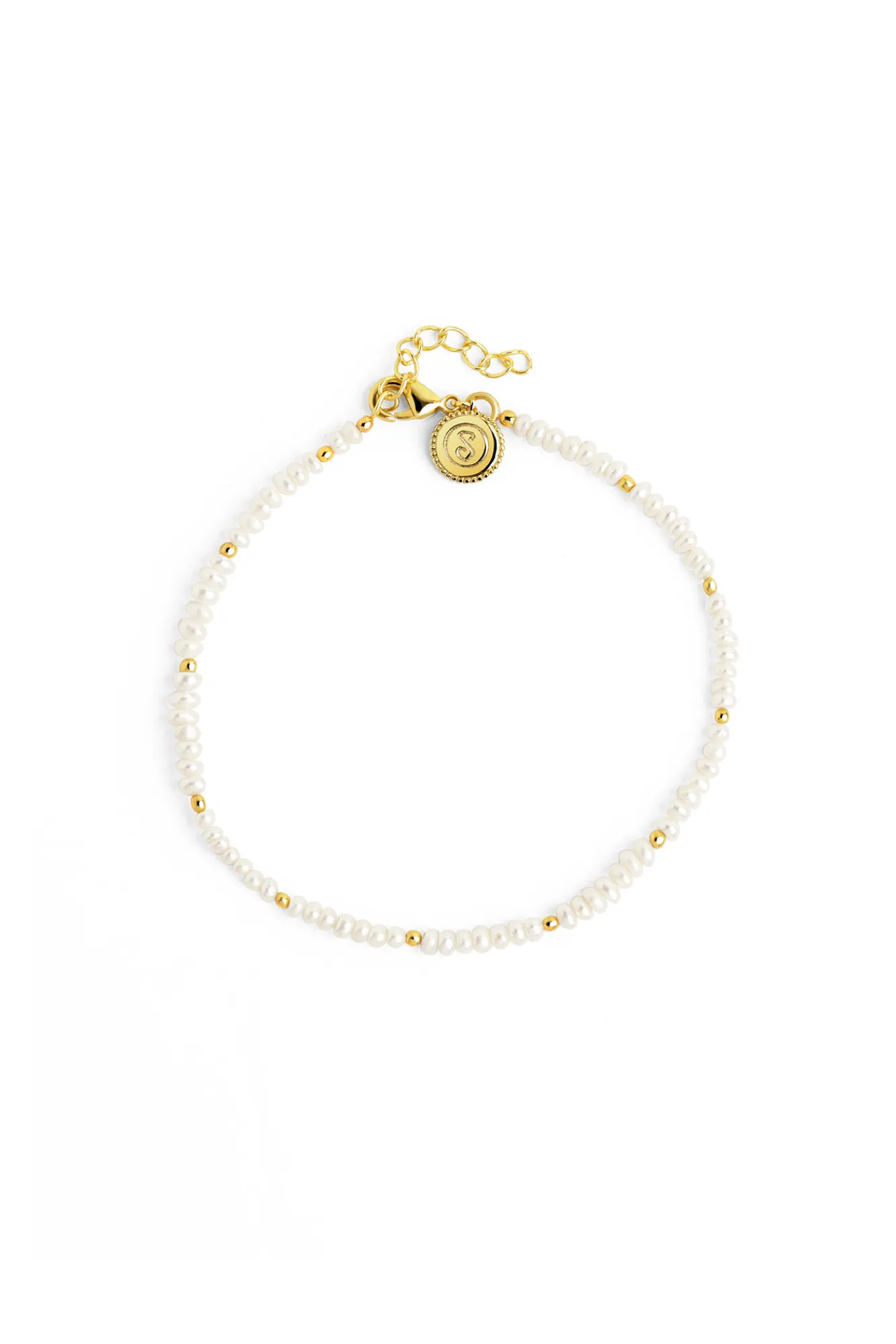 Singularu Pulsera Pearls Dots Oro Amarillo Sale