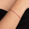 Singularu Pulsera Riviere Raspberry Baño Oro Amarillo Clearance