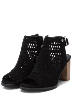 Xti Sandalia Abotinada De Mujer, Negro New