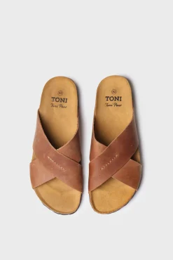 Toni Pons Sandalia Bio De Piel - Gol-Pe Marron Outlet