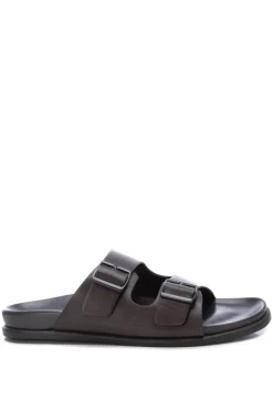 Xti Sandalia De Hombre, Marron Oscuro Online