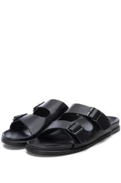 Xti Sandalia De Hombre, Negro Discount