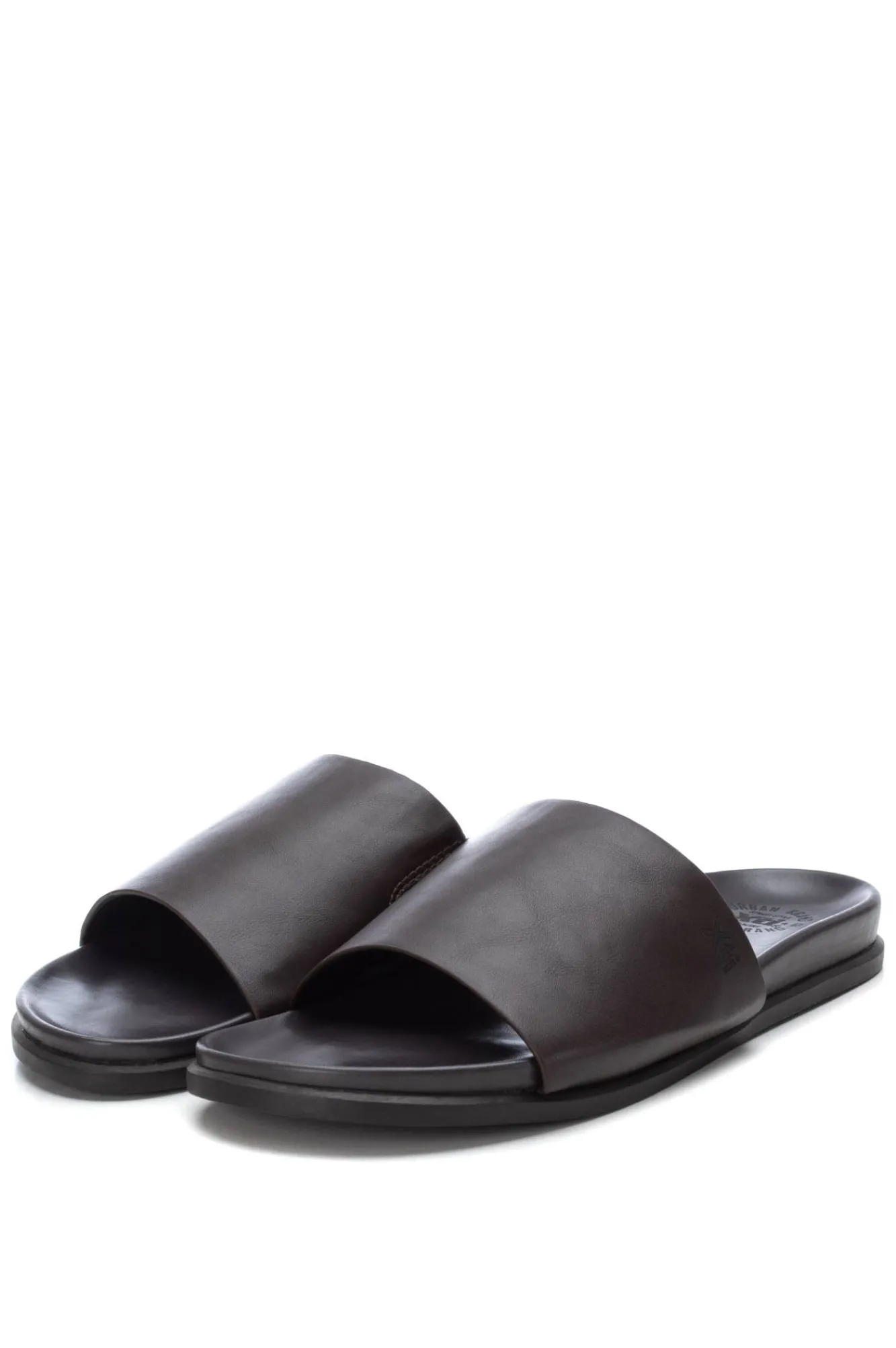 Xti Sandalia De Hombre, Marron Oscuro Clearance