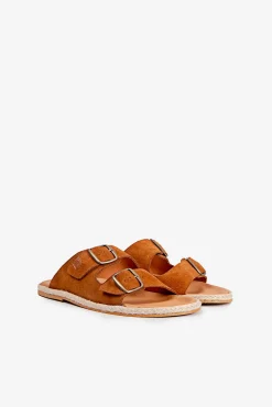 Popa Sandalia Icacos Serraje Cuero Marron Outlet