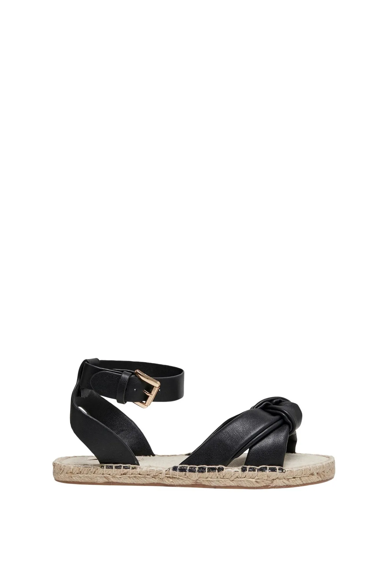 Only Sandalia Suela De Yute Negro New