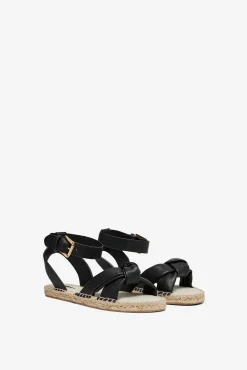 Only Sandalia Suela De Yute Negro New