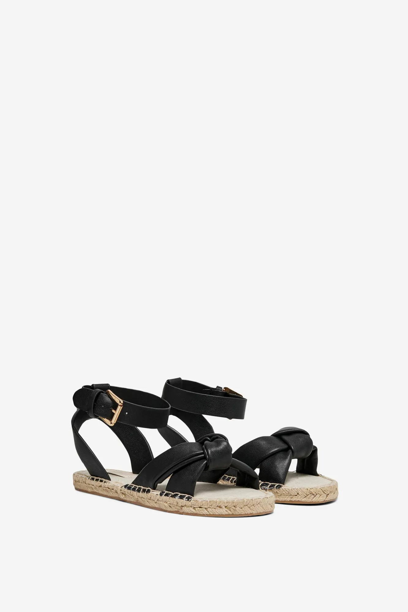 Only Sandalia Suela De Yute Negro New
