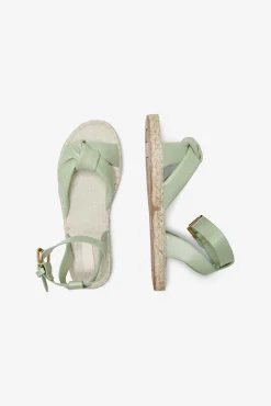 Only Sandalia Suela De Yute Verde Outlet