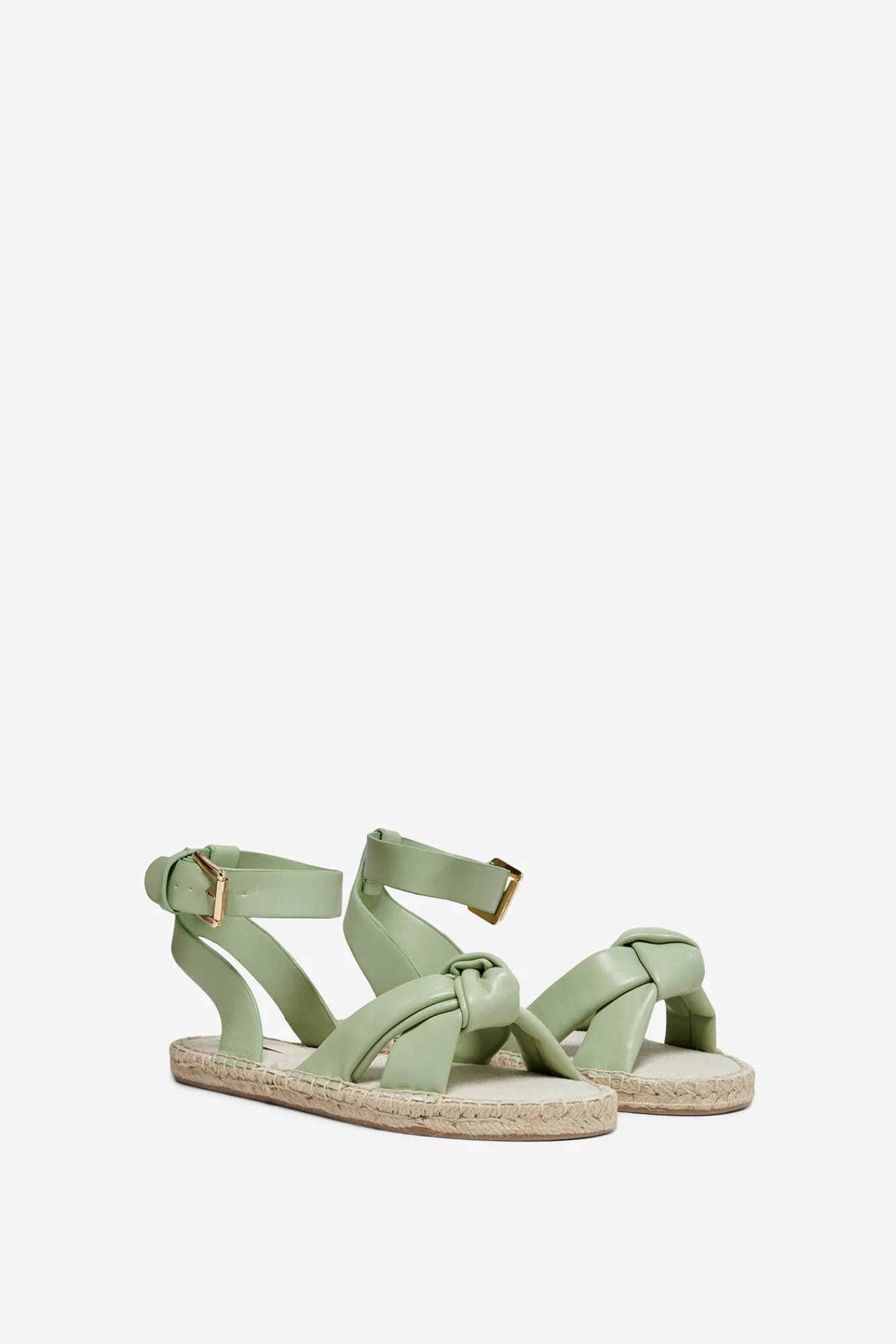 Only Sandalia Suela De Yute Verde Outlet
