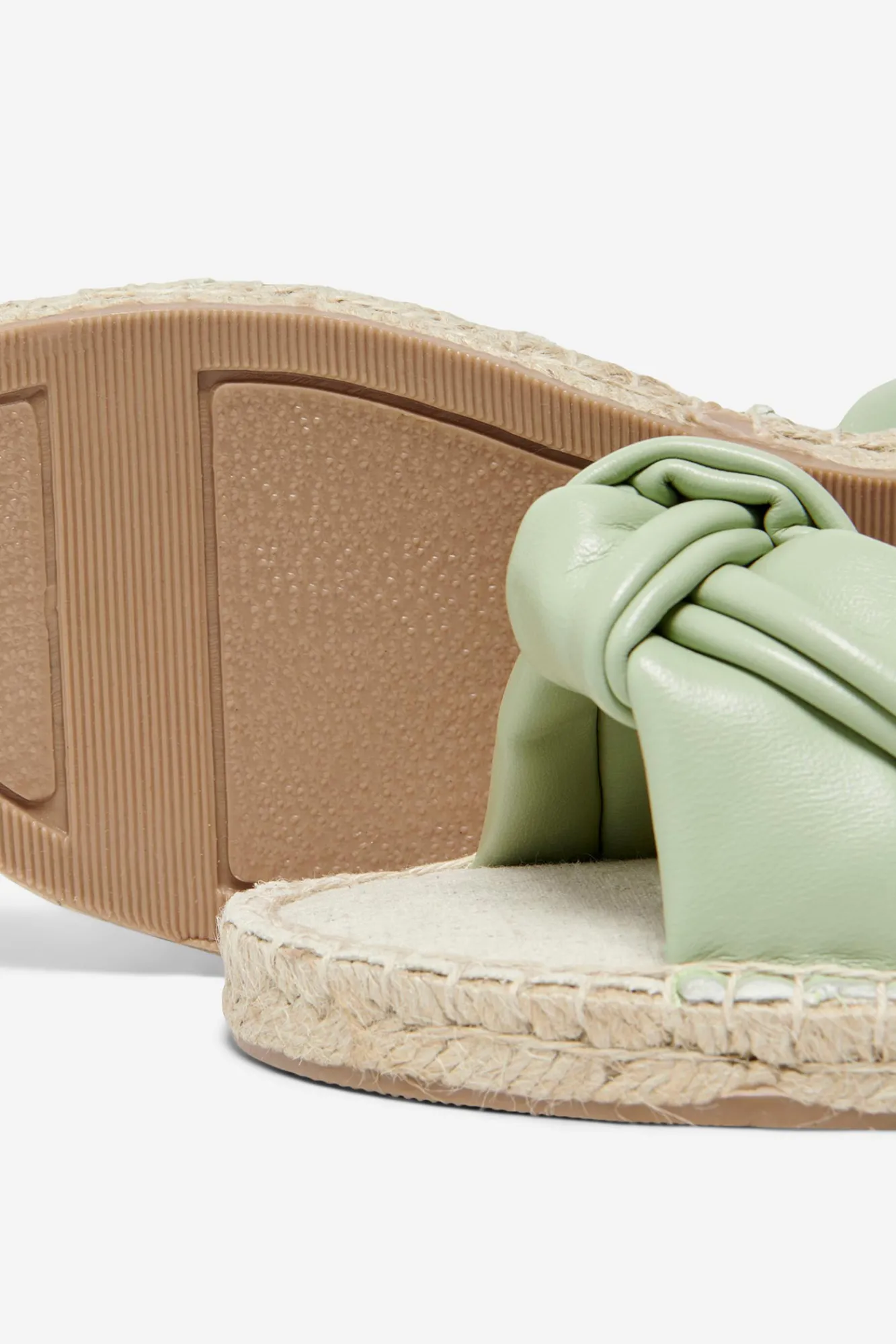 Only Sandalia Suela De Yute Verde Outlet