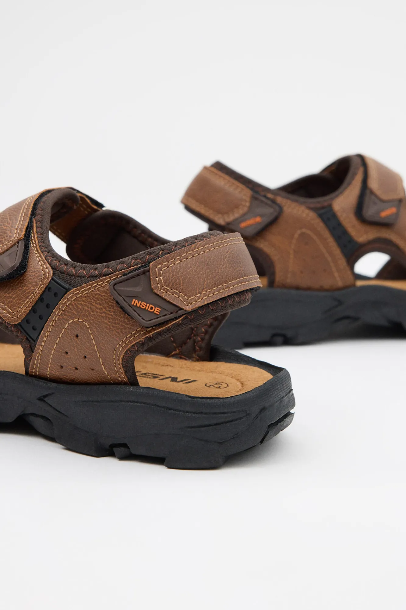 Inside Sandalia Velcro Cangrejera Spo Marron Medio Hot