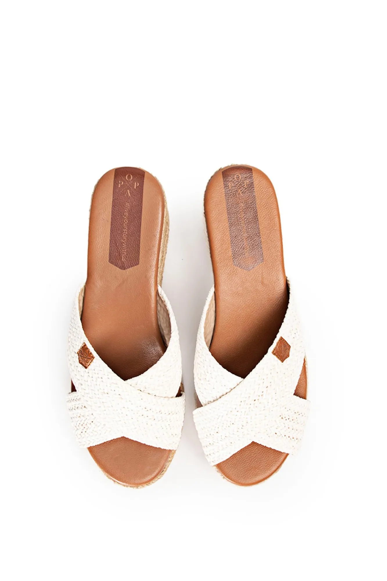 Popa Sandalias Albufera Trenza Blanco Best
