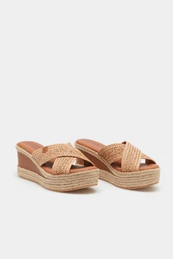 Popa Sandalias Albufera Trenza Cuero Marron Oscuro Discount