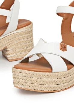 Popa Sandalias Clifton Piel Blanco New