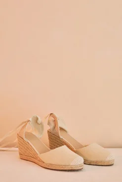 Women'secret Sandalias Cuna Beige Nude New