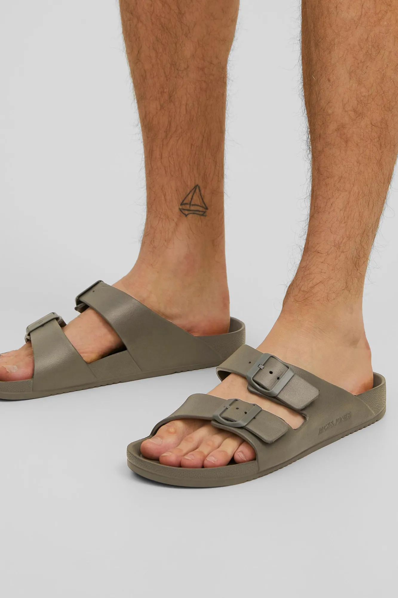 Jack & Jones Sandalias De Cana Baja Verde Hot