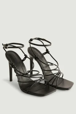 Pimkie Sandalias De Tacon Negro Outlet