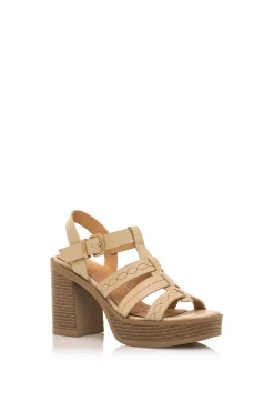 Mustang Sandalias De Tacon New 67 Marron New