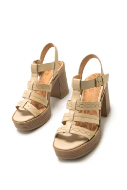 Mustang Sandalias De Tacon New 67 Marron New