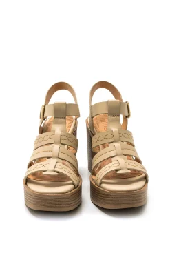 Mustang Sandalias De Tacon New 67 Marron New