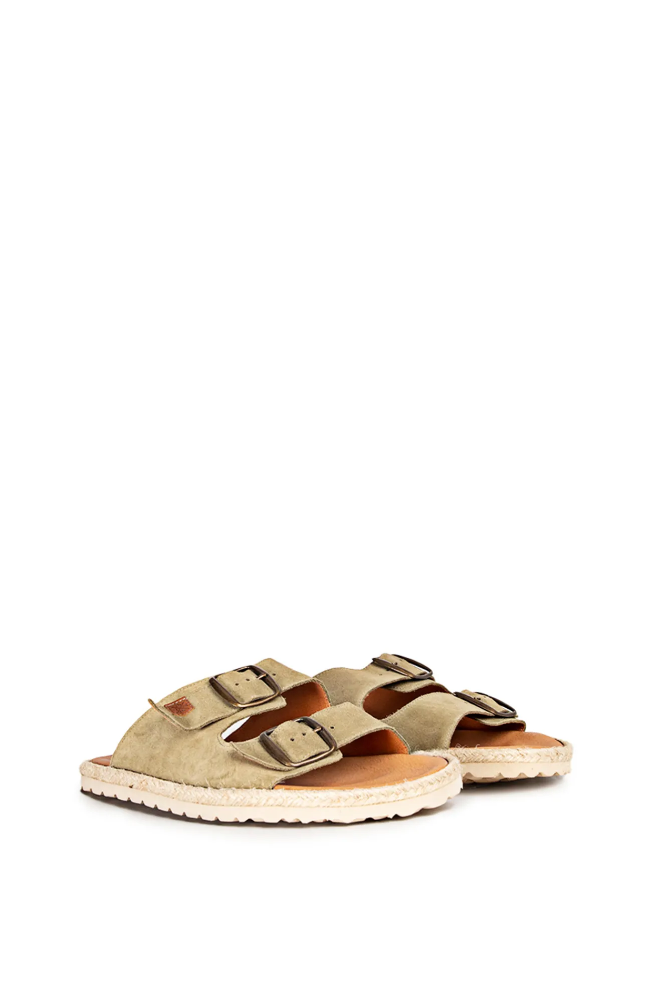 Popa Sandalias Icacos Serraje Kaki Verde Sale