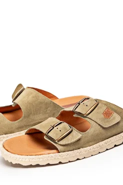 Popa Sandalias Icacos Serraje Kaki Verde Sale